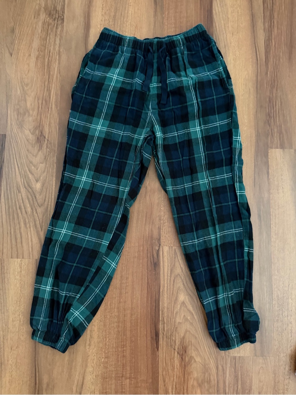Men’s Plaid Pull-On Jogger Pajama Pant, Small